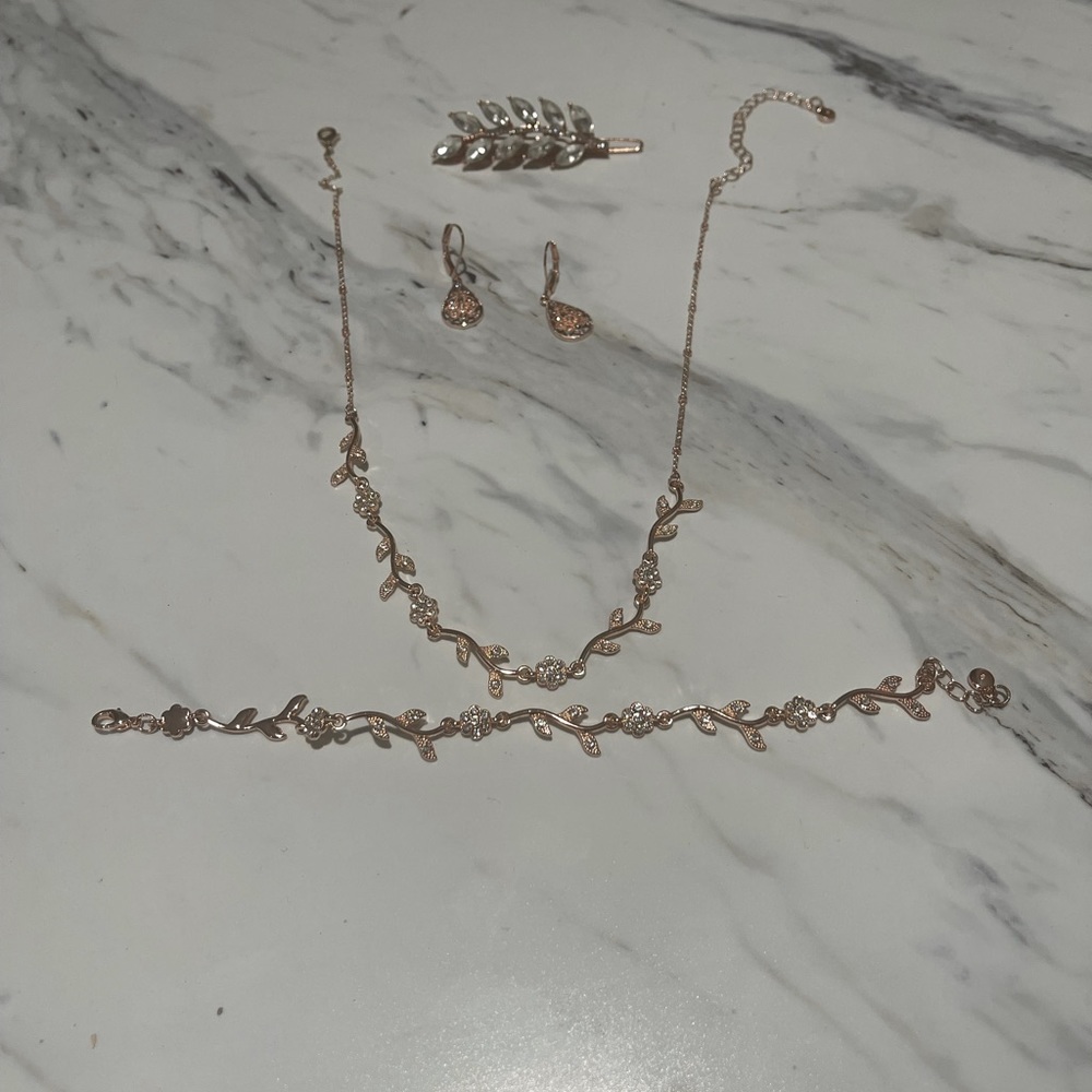 Rose gold accessories